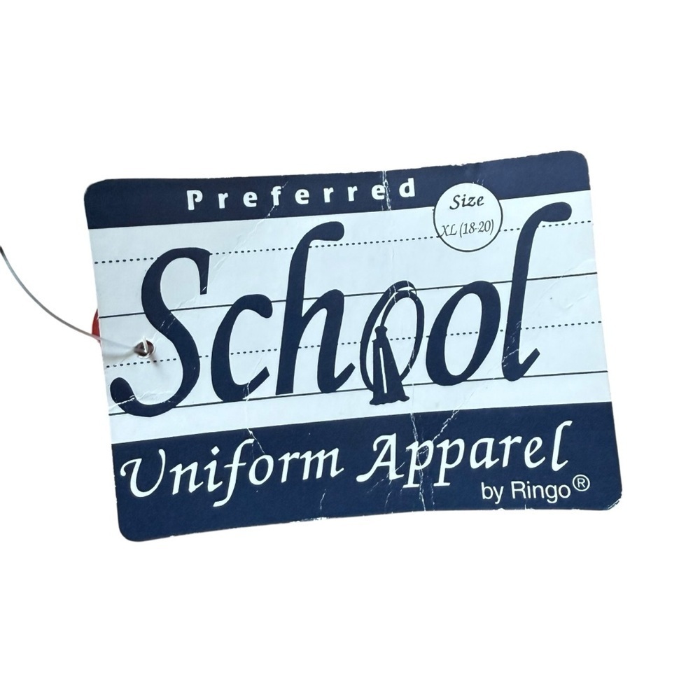 Ringo School Uniform Apparel Deadstock Navy V-Neck Knit Cardigan Size XL 18-20 - Picture 8 of 8